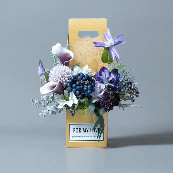 gift wrap 1pcs portable flower arrangement box basket for arranging diy fresh bouquet packing boxes boquet holder shop
gift wrap 1pcs portable flower arrangement box basket for arranging diy fresh bouquet packing boxes boquet holder shop