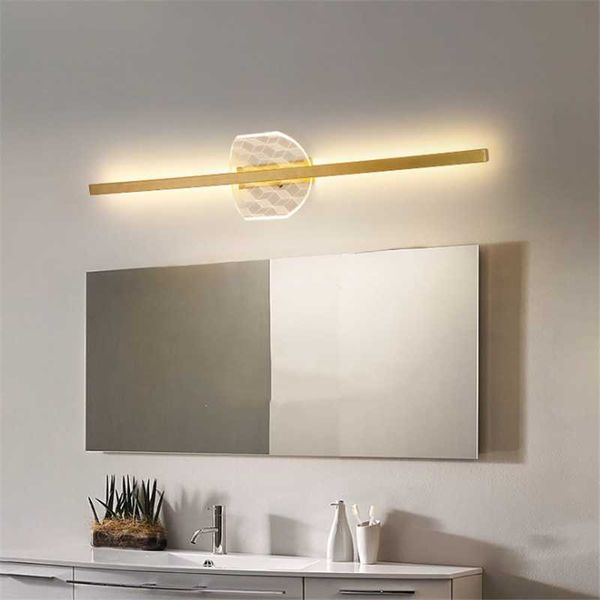 wall lamp modern gold/black aluminum acrylic led mirror light simple waterproof long mirro front 40/60/80cm 2624lamp
wall lamp modern gold/black aluminum acrylic led mirror light simple waterproof long mirro front 40/60/80cm 2624lamp