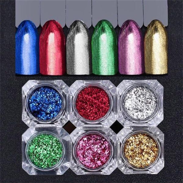nail glitter 6pc art accessories color foil powder gold and silver nails, Silver;gold
nail glitter 6pc art accessories color foil powder gold and silver nails, Silver;gold
