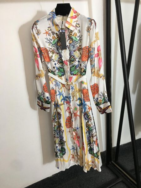 casual dresses luxury summer and spring women's starfish shell print waist big swing long-sleeved dress, Black;gray
casual dresses luxury summer and spring women's starfish shell print waist big swing long-sleeved dress, Black;gray