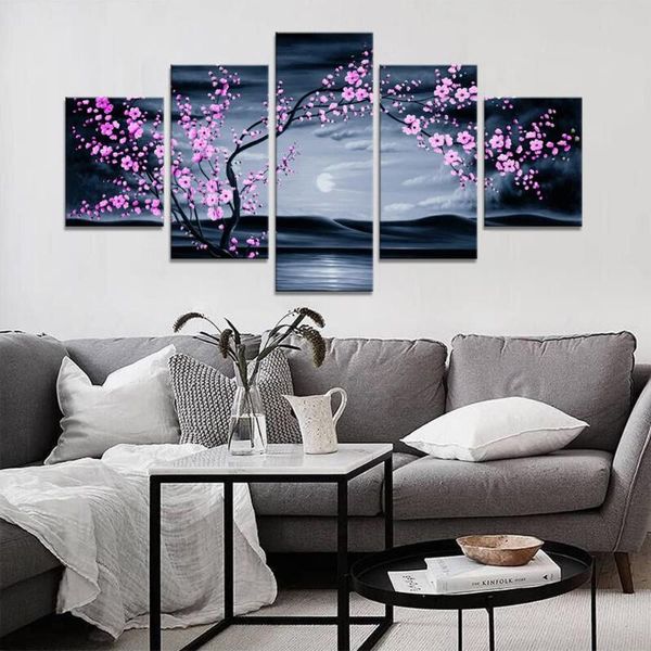 paintings canvas wall art 5 piece sakura posters home living modular pictures decor prints room and bedroom decoration
paintings canvas wall art 5 piece sakura posters home living modular pictures decor prints room and bedroom decoration