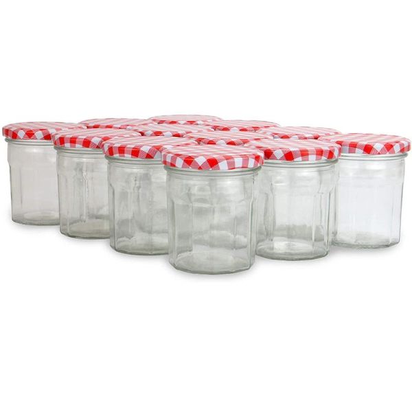 storage bottles & jars set of 10 jam | 50ml glass preserve pots screw red gingham lids airtight pickle
storage bottles & jars set of 10 jam | 50ml glass preserve pots screw red gingham lids airtight pickle