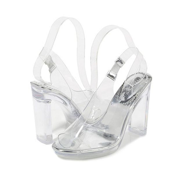 dress shoes summer transparent heels women sandals clear woman ankle brand high open toe, Black
dress shoes summer transparent heels women sandals clear woman ankle brand high open toe, Black