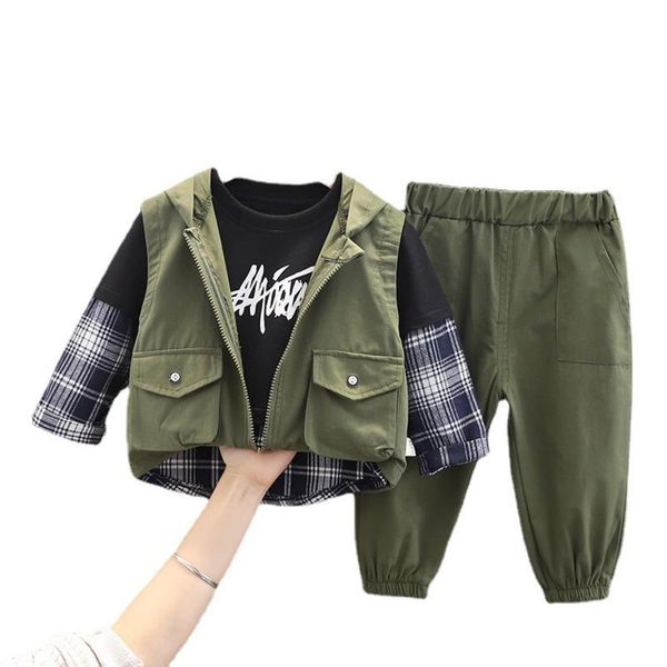 clothing sets children sportswear autumn baby girl clothes boys casual hooded vest t-shirt pants 3pcs/set born kids tracksuits, White
clothing sets children sportswear autumn baby girl clothes boys casual hooded vest t-shirt pants 3pcs/set born kids tracksuits, White