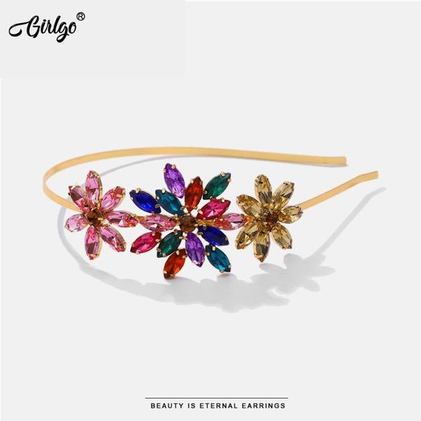 hair clips & barrettes girlgo thin frame round hairbands for women 2021 fashion jewelry boho style colorful large crystal hairwear girlfrien, Golden;silver 
hair clips & barrettes girlgo thin frame round hairbands for women 2021 fashion jewelry boho style colorful large crystal hairwear girlfrien, Golden;silver