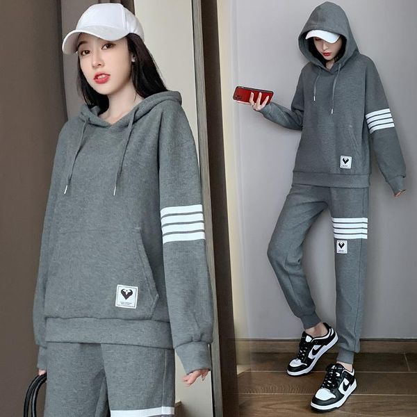 women's two piece pants 2021 fall set women outfits plus size sets korea fashion clothing hoodies aad suits vacation casual clothes, White
women's two piece pants 2021 fall set women outfits plus size sets korea fashion clothing hoodies aad suits vacation casual clothes, White