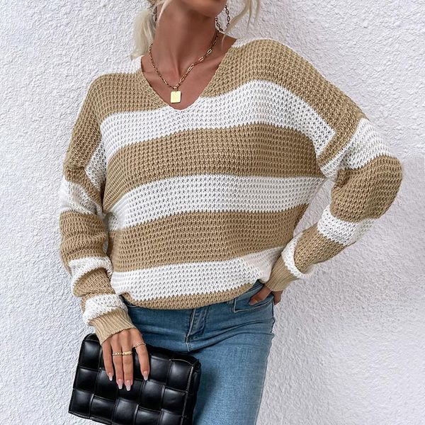 women's sweaters plus size striped pullover winter sweater women korean fashion womens, White;black
women's sweaters plus size striped pullover winter sweater women korean fashion womens, White;black