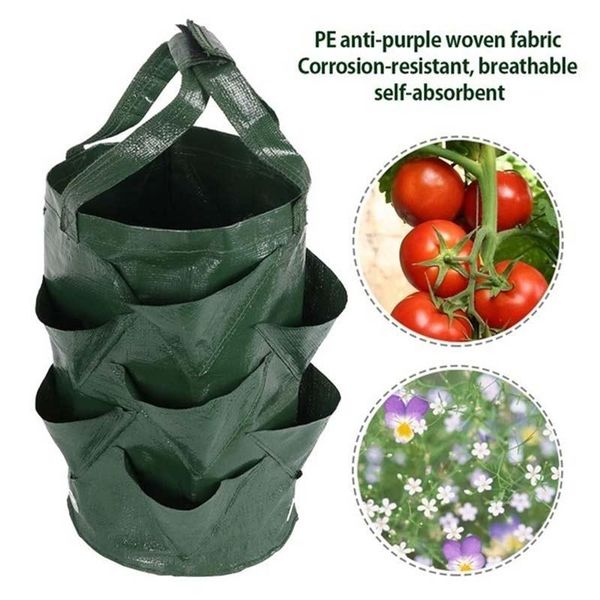 3 gallon strawberry planter grow bag vertical garden pe fabric potato pot flower veg tomato planting container gardening tools
3 gallon strawberry planter grow bag vertical garden pe fabric potato pot flower veg tomato planting container gardening tools