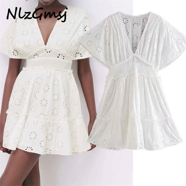 women short dress summer hollow out embroidery white mini woman elastic waist casual es 05 210628, Black;gray
women short dress summer hollow out embroidery white mini woman elastic waist casual es 05 210628, Black;gray