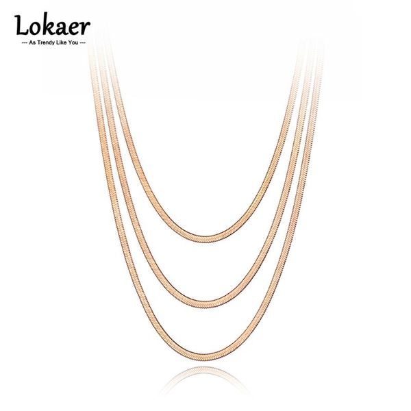chokers lokaer titanium stainless steel gold plated choker necklaces fashion bohemia three layers snake chain necklace for women n21220, Golden;silver
chokers lokaer titanium stainless steel gold plated choker necklaces fashion bohemia three layers snake chain necklace for women n21220, Golden;silver