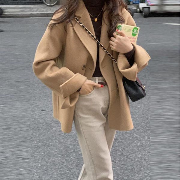 women's jackets coats woman winter 2022 style coat women autumn and suit woolen cloth fashion clothes clothing, Black;brown
women's jackets coats woman winter 2022 style coat women autumn and suit woolen cloth fashion clothes clothing, Black;brown