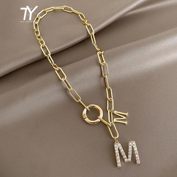 chokers 2021 punk style hip hop thick chain short necklace for woman m letter pendant neck korean fashion jewelry sweater, Golden;silver
chokers 2021 punk style hip hop thick chain short necklace for woman m letter pendant neck korean fashion jewelry sweater, Golden;silver