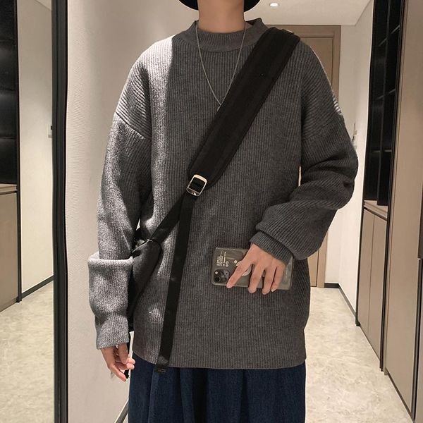 men's sweaters autumn/winter 2021 round collar sweater men's kongsong cotton harajuku korean trend, White;black
men's sweaters autumn/winter 2021 round collar sweater men's kongsong cotton harajuku korean trend, White;black