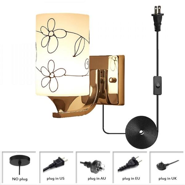 wall lamp vanity light plug in cord, silver metal lamp,wall sconce with white acrylic cylinder glass shade, bathroom
wall lamp vanity light plug in cord, silver metal lamp,wall sconce with white acrylic cylinder glass shade, bathroom