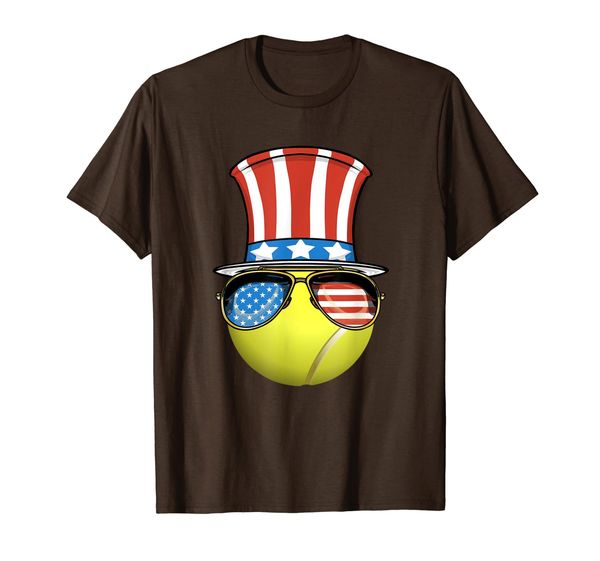 uncle sam hat tennis with glasses 4th of july t-shirt, White;black