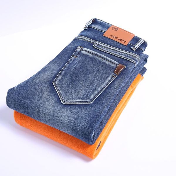 men's jeans 2021 winter thick warm gray classic style business casual regular fit elasticity denim pants male trousers, Blue
men's jeans 2021 winter thick warm gray classic style business casual regular fit elasticity denim pants male trousers, Blue