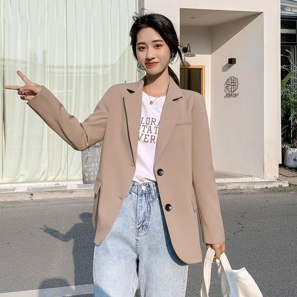 new chic solid color women casual blazer jacket office lady pockets work suit coat ladies business blazers outerwear, White;black
new chic solid color women casual blazer jacket office lady pockets work suit coat ladies business blazers outerwear, White;black