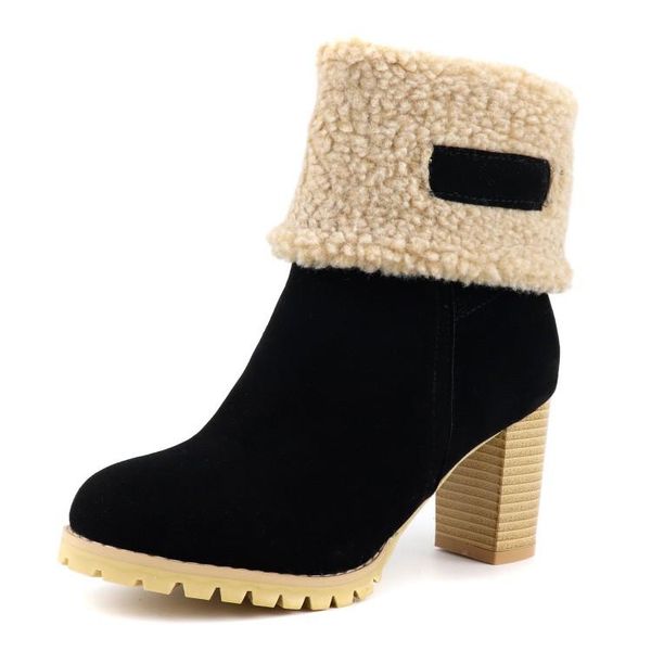 boots snow boots, large, thickened round head, thick heel, bottom, women's cross-border warm velvet, Black
boots snow boots, large, thickened round head, thick heel, bottom, women's cross-border warm velvet, Black
