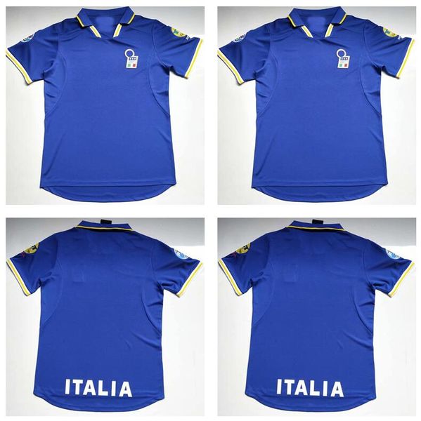 1996/1998 retro version italy soccer jersey 96/98 home maldini rossitto nesta albertini totti del piero shirt man football uniform, Black;yellow
1996/1998 retro version italy soccer jersey 96/98 home maldini rossitto nesta albertini totti del piero shirt man football uniform, Black;yellow