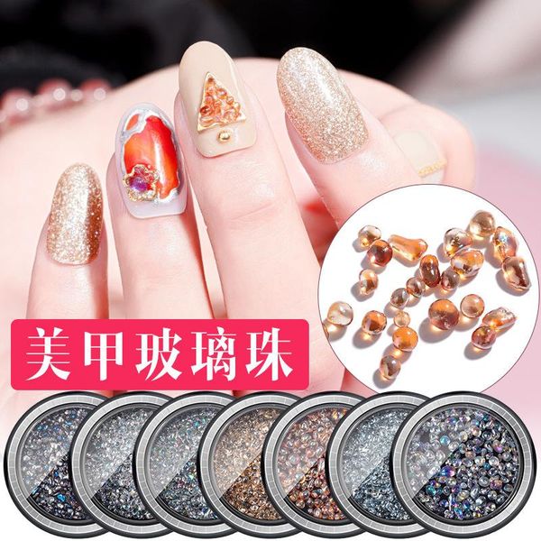 nail art decorations micro-drill tip-bottomed elf bead diy ornaments electroplating colorful glass crystal sand wholesale, Silver;gold
nail art decorations micro-drill tip-bottomed elf bead diy ornaments electroplating colorful glass crystal sand wholesale, Silver;gold