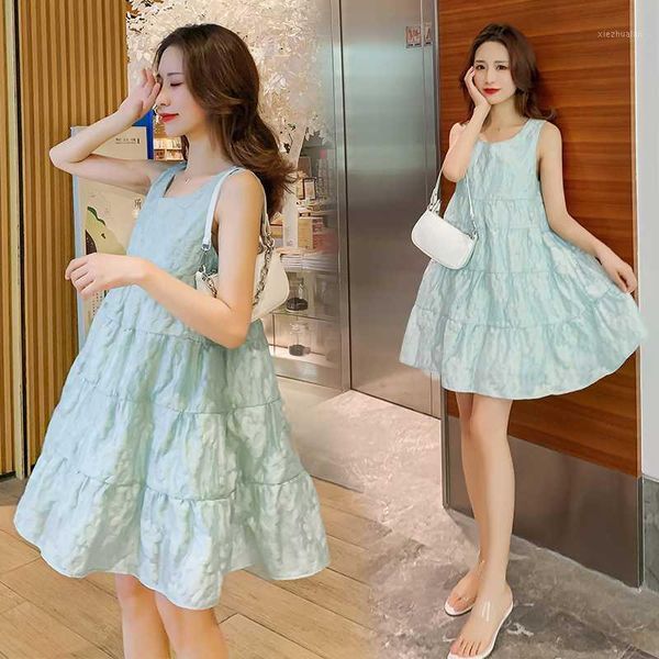 maternity bottoms 6552 korean version of retro jacquard sleeveless dress fashionable plus-size1, White
maternity bottoms 6552 korean version of retro jacquard sleeveless dress fashionable plus-size1, White