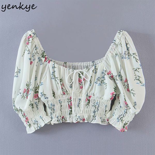 new 2021 women floral print holiday crop square neck lantern sleeve hem elastic summer fashion blusa 415h, White;black
new 2021 women floral print holiday crop square neck lantern sleeve hem elastic summer fashion blusa 415h, White;black