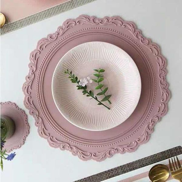 mats & pads korean retro relief dinner mat bowl and plate heat insulation pot vase table lamp silica gel lace banquet decoration
mats & pads korean retro relief dinner mat bowl and plate heat insulation pot vase table lamp silica gel lace banquet decoration