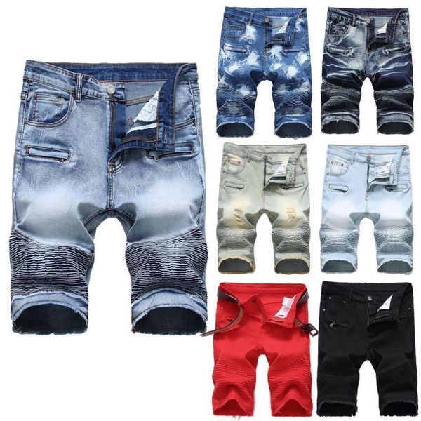 men's shorts summer men casual denim ripped straight stretch slim fit skinny half pant jeans, White;black
men's shorts summer men casual denim ripped straight stretch slim fit skinny half pant jeans, White;black