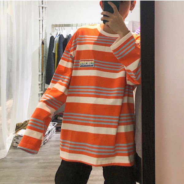 2021 new hip hop camisas camisa listrada manga comprida t shirt casual tee streetwear homens t-shirt patchwork moda de alta rua 1lvm, White;black
2021 new hip hop camisas camisa listrada manga comprida t shirt casual tee streetwear homens t-shirt patchwork moda de alta rua 1lvm, White;black