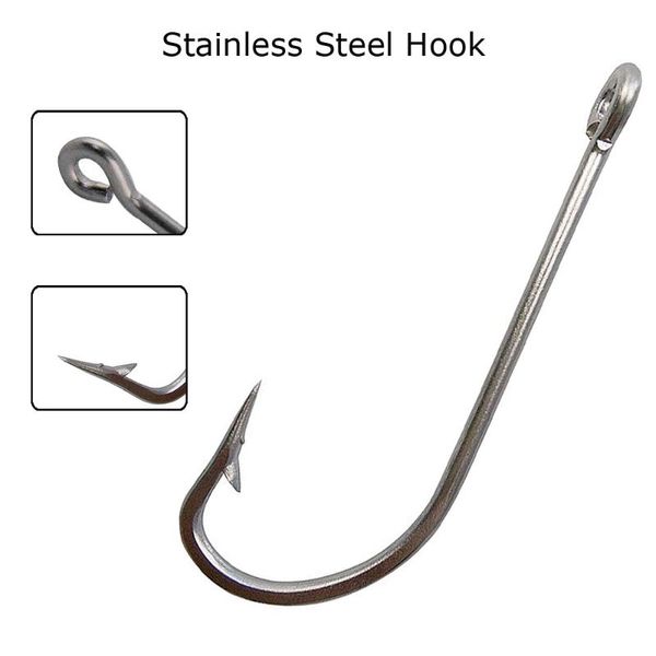 fishing hooks 40pcs stainless steel hook fishhooks accessories white big extra long shank size 1/0-10/0
fishing hooks 40pcs stainless steel hook fishhooks accessories white big extra long shank size 1/0-10/0