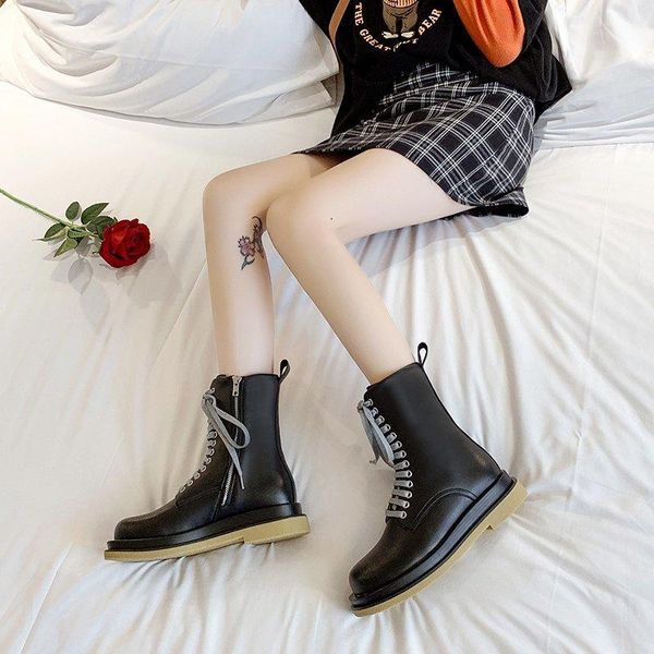 boots black leather female autumn winter ankle for women shoes woman lace up zipper platform motorcycle plus size
boots black leather female autumn winter ankle for women shoes woman lace up zipper platform motorcycle plus size