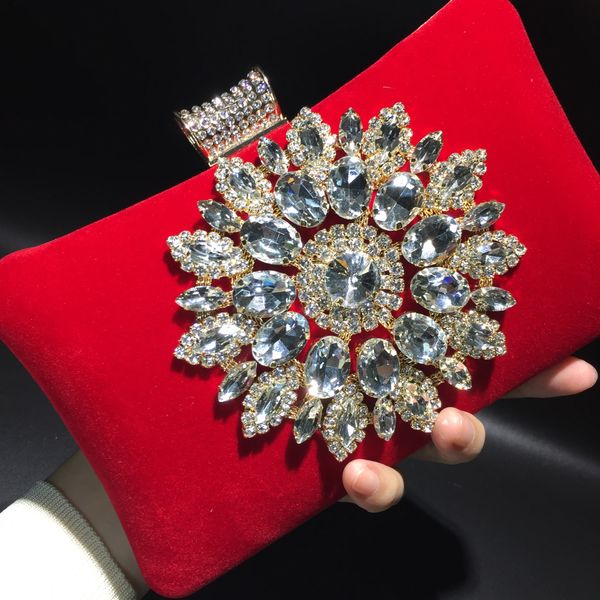 rhinestones velvet handbag women luxury small squre clutch chain red color evening bags for wedding party banquet bridal 2021
rhinestones velvet handbag women luxury small squre clutch chain red color evening bags for wedding party banquet bridal 2021