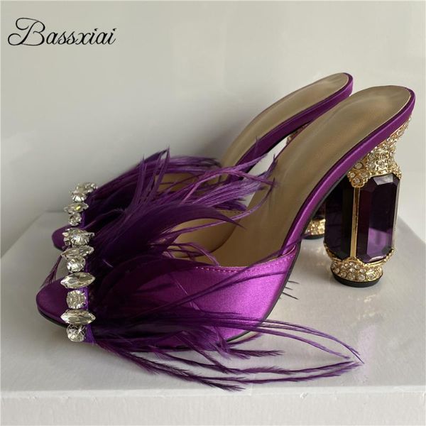 fairy style diamond feather runway mules lady crystal rhinestone high heels open toe slingbacks sandals women summer, Black
fairy style diamond feather runway mules lady crystal rhinestone high heels open toe slingbacks sandals women summer, Black