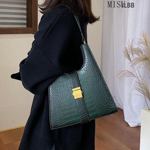 crocodile pattern pu leather shoulder bags for women 2021 retro quality handbags lady designer totes female hand bag
crocodile pattern pu leather shoulder bags for women 2021 retro quality handbags lady designer totes female hand bag