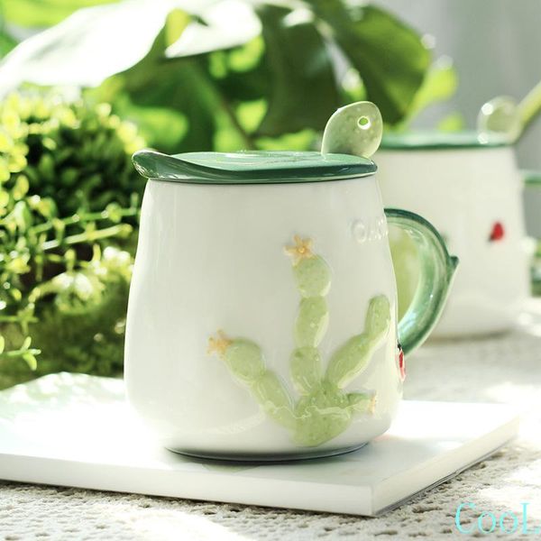 3pcs/set 3d cactus embos coffee ceramic mug with lid spoon coffee cup milk breakfast cup water drinkware creative gifts
3pcs/set 3d cactus embos coffee ceramic mug with lid spoon coffee cup milk breakfast cup water drinkware creative gifts