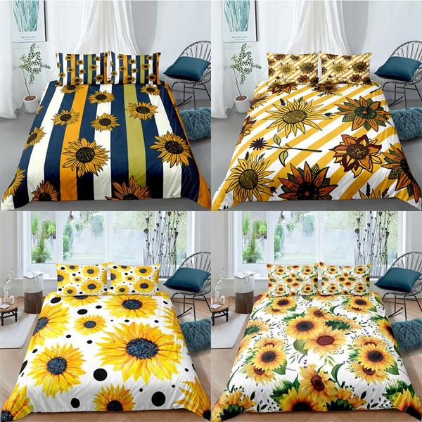 bedding sets 2/3pcs twin full king size set luxury sunflower printed family duvet cover pillowcase single double bed
bedding sets 2/3pcs twin full king size set luxury sunflower printed family duvet cover pillowcase single double bed