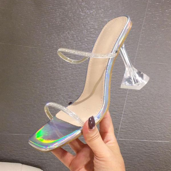 sandals silver crystal pvc transparent open toe high heels women perspex spike heel slippers shoes slip on female mules slides, Black
sandals silver crystal pvc transparent open toe high heels women perspex spike heel slippers shoes slip on female mules slides, Black