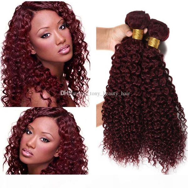 wine red brazilian human hair weave 3 bundle deals pure color 99j burgundy kinky curly virgin hair weaving weft extensions 3pcs lot, Black
wine red brazilian human hair weave 3 bundle deals pure color 99j burgundy kinky curly virgin hair weaving weft extensions 3pcs lot, Black