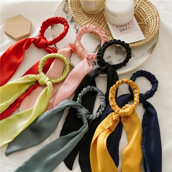 hair bun maker 1pc diy solid weave bow satin long ribbon ponytail scarf tie scrunchies women girls elastic bands accessories, Brown
hair bun maker 1pc diy solid weave bow satin long ribbon ponytail scarf tie scrunchies women girls elastic bands accessories, Brown
