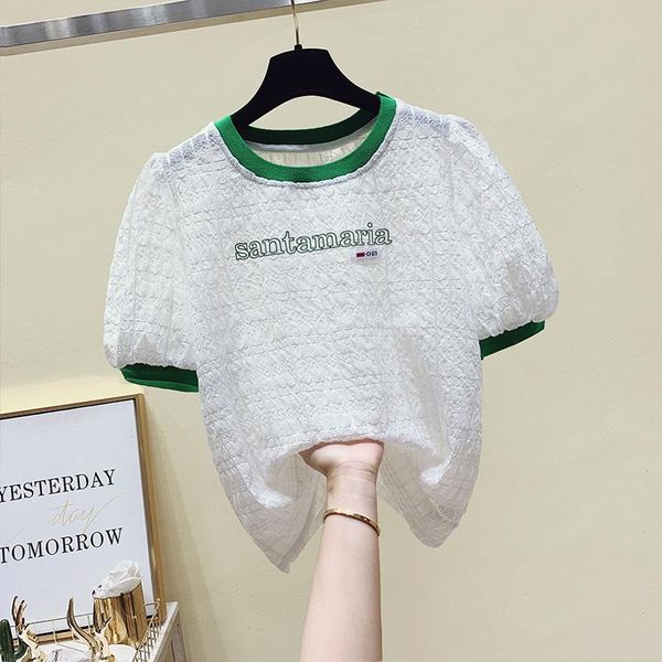 women's blouses & shirts green striped shirt women for summer t-shirt o-neck short sleeve female casual character ladies blusa, White
women's blouses & shirts green striped shirt women for summer t-shirt o-neck short sleeve female casual character ladies blusa, White