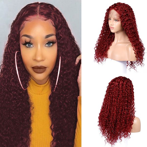 costume accessories 180% density 99j kinky curly synthetic lace front wig for black women with baby hair synthetic hair preplucked 26inch b, Silver
costume accessories 180% density 99j kinky curly synthetic lace front wig for black women with baby hair synthetic hair preplucked 26inch b, Silver