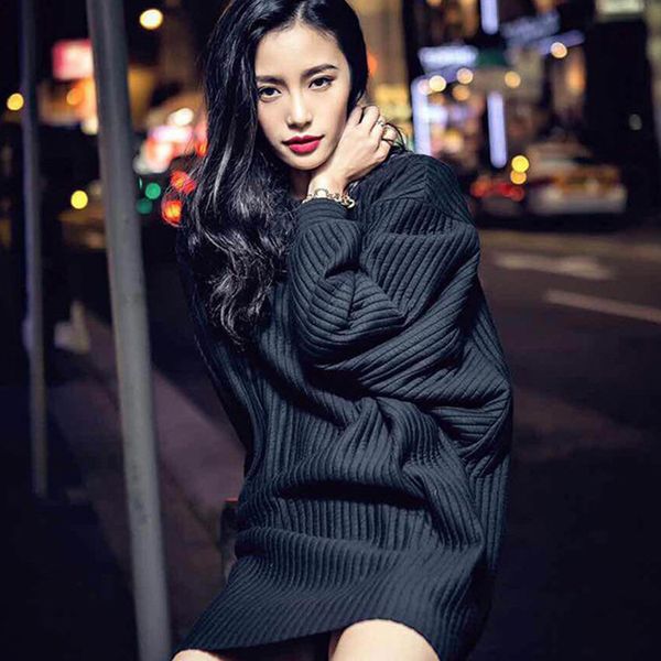2021 new korean women's vertical bar gilt o neck solid loose pullover fashion long jacket sweater women u8m7, White;black
2021 new korean women's vertical bar gilt o neck solid loose pullover fashion long jacket sweater women u8m7, White;black