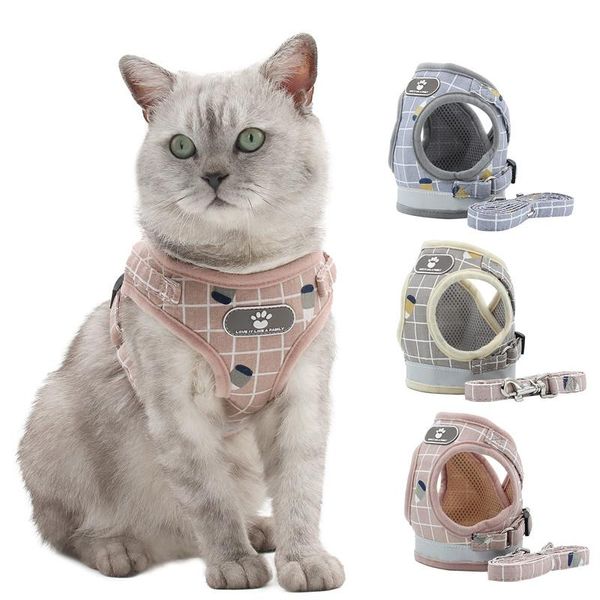 dog collars & leashes adjustable soft breathable cat harness nylon mesh lattice vest set small medium walking chest strap pet supplies acces
dog collars & leashes adjustable soft breathable cat harness nylon mesh lattice vest set small medium walking chest strap pet supplies acces
