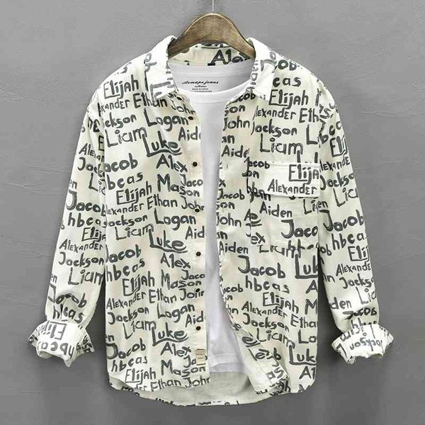 men's casual shirts spring autumn ly fashion men long sleeve cotton shirt printed designer streetwear hip hop camisas, White;black
men's casual shirts spring autumn ly fashion men long sleeve cotton shirt printed designer streetwear hip hop camisas, White;black
