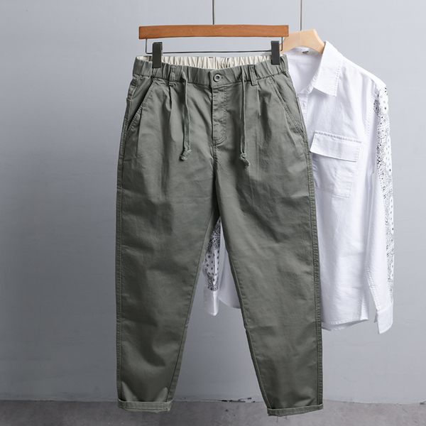 2021 new comfortable ankle-length stretch cotton pants brand fashion trendy trousers for men solid elastic waist men's clothes dw1v, Black
2021 new comfortable ankle-length stretch cotton pants brand fashion trendy trousers for men solid elastic waist men's clothes dw1v, Black