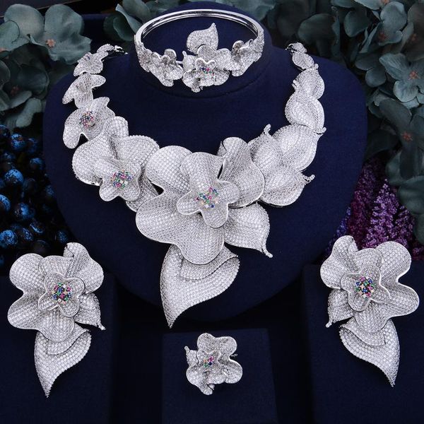 earrings & necklace godki super big luxury rose flower women wedding naija bride cubic zirconia dubai 4pcs jewelry set jewellery addiction, Silver
earrings & necklace godki super big luxury rose flower women wedding naija bride cubic zirconia dubai 4pcs jewelry set jewellery addiction, Silver