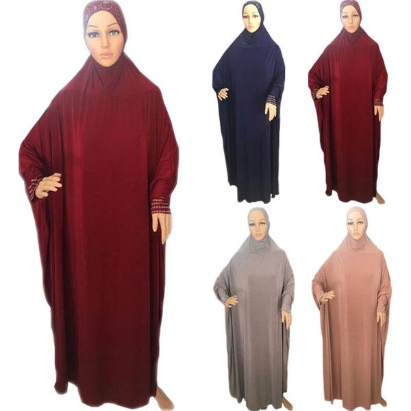 ethnic clothing arab muslim women prayer garment long sleeve hooded worship thobe gown middle east robe islamic abaya pray hijab dress, Red 
ethnic clothing arab muslim women prayer garment long sleeve hooded worship thobe gown middle east robe islamic abaya pray hijab dress, Red