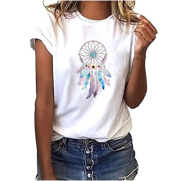 women's t-shirt beautiful flower dreamcatcher harajuku graphic kawaii streetwear short sleeve female 2021, White
women's t-shirt beautiful flower dreamcatcher harajuku graphic kawaii streetwear short sleeve female 2021, White