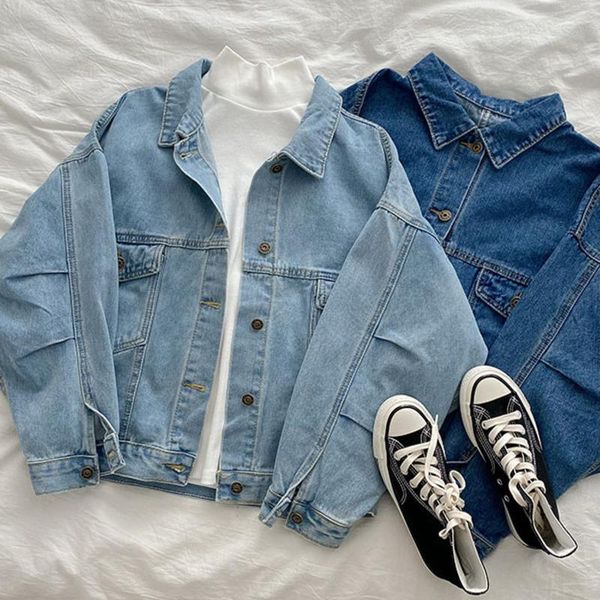 casual denim jacket women boyfriend style turn-down collar long sleeve fashion coat female blue denim outwear, Black;brown
casual denim jacket women boyfriend style turn-down collar long sleeve fashion coat female blue denim outwear, Black;brown