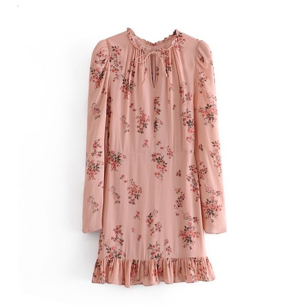 casual dresses women french style floral print autumn pink mini chic ladies lace up collar high waist fashion ruffles short dress, Black;gray
casual dresses women french style floral print autumn pink mini chic ladies lace up collar high waist fashion ruffles short dress, Black;gray